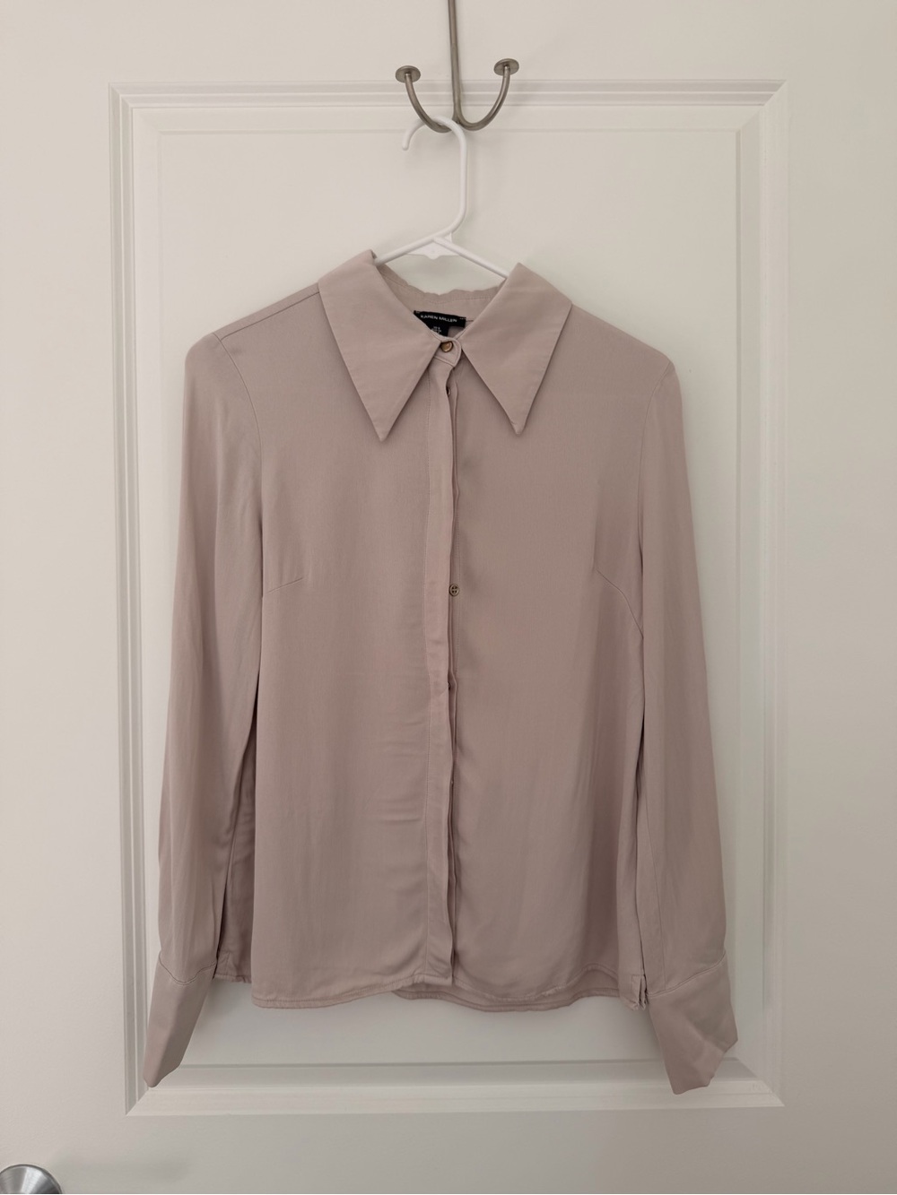 Karen Millen Dusty Rose Button-Down Shirt
